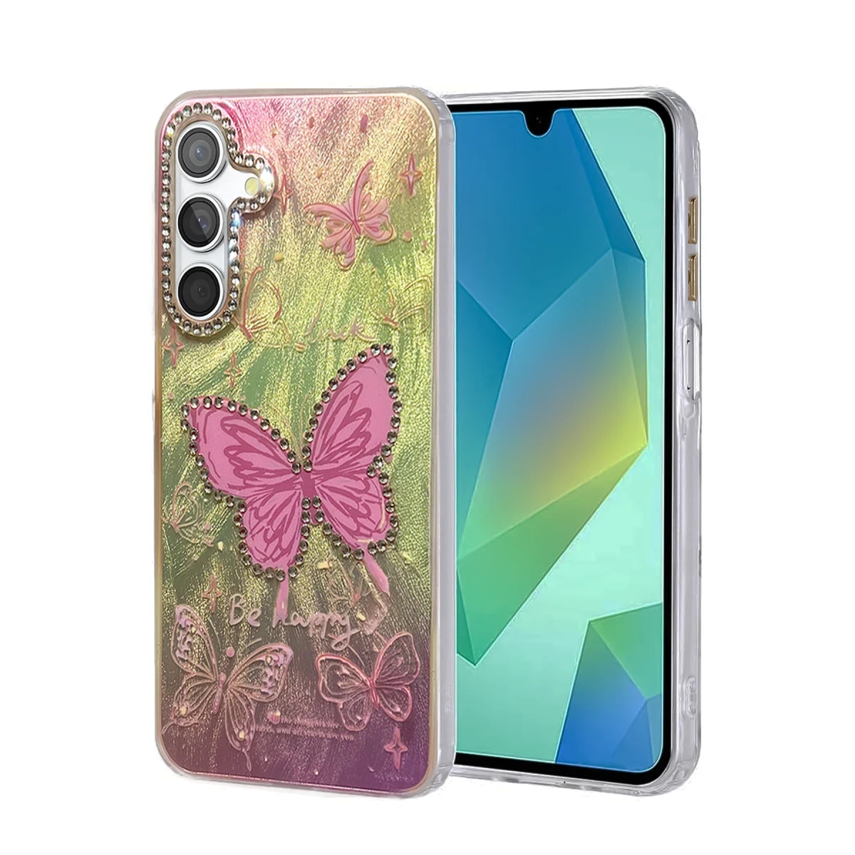 Newface Samsung Galaxy S23 FE Kılıf Blade Aynalı Desenli Kapak - Desen 5