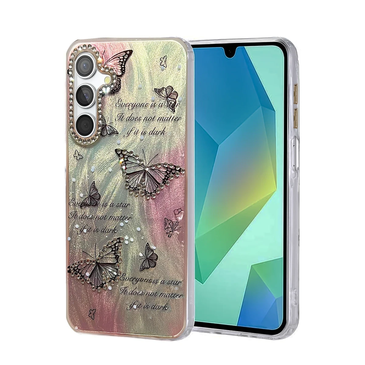 Newface Samsung Galaxy S23 FE Kılıf Blade Aynalı Desenli Kapak - Desen 6