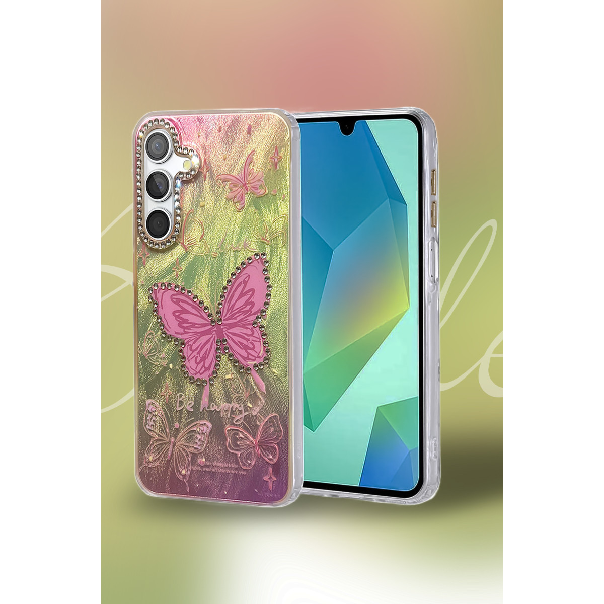 Newface Samsung Galaxy A14 4G Kılıf Blade Aynalı Desenli Kapak - Desen 1 — görsel 6
