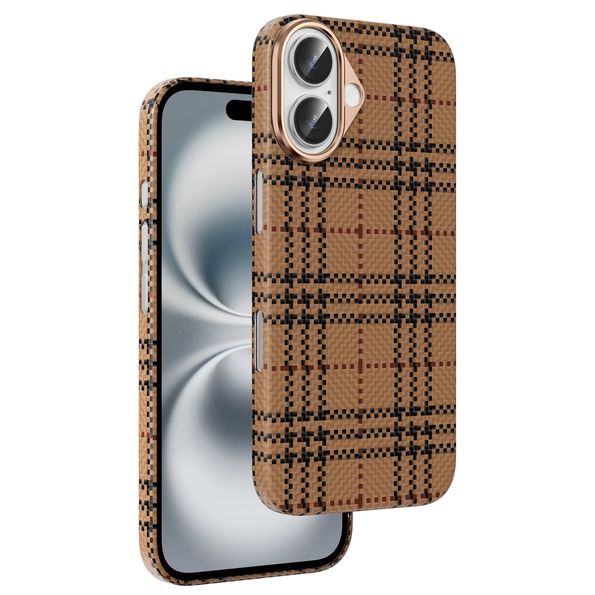 Keephone Apple iPhone 16 Scots Kevlar Magsafe Kılıf - Çöl Titanyum