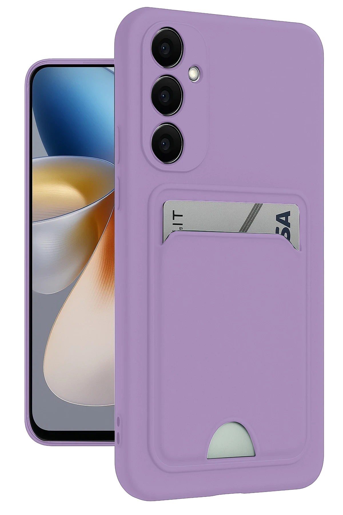 Newface Samsung Galaxy M15 Kelvin Kartvizitli Silikon - Lila