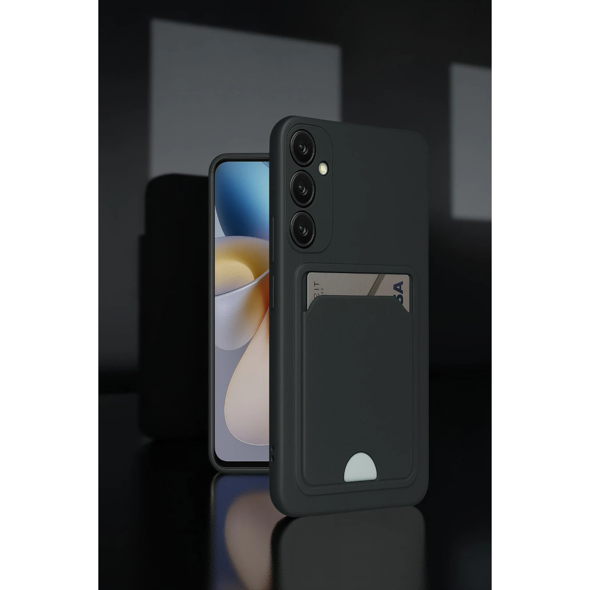 Newface Samsung Galaxy M15 Kelvin Kartvizitli Silikon - Bordo — görsel 6