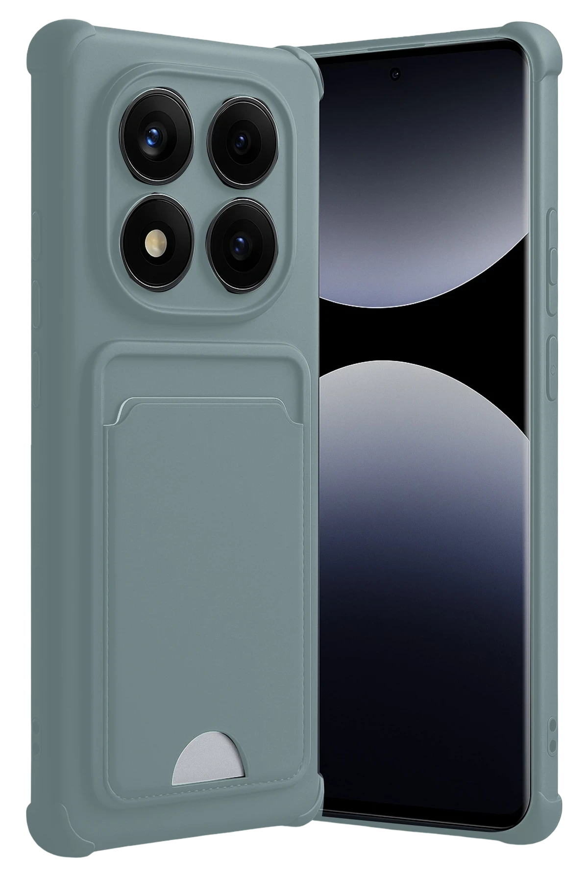 Newface Xiaomi Redmi Note 14 Pro 5G Kelvin Kartvizitli Silikon - Açık Yeşil
