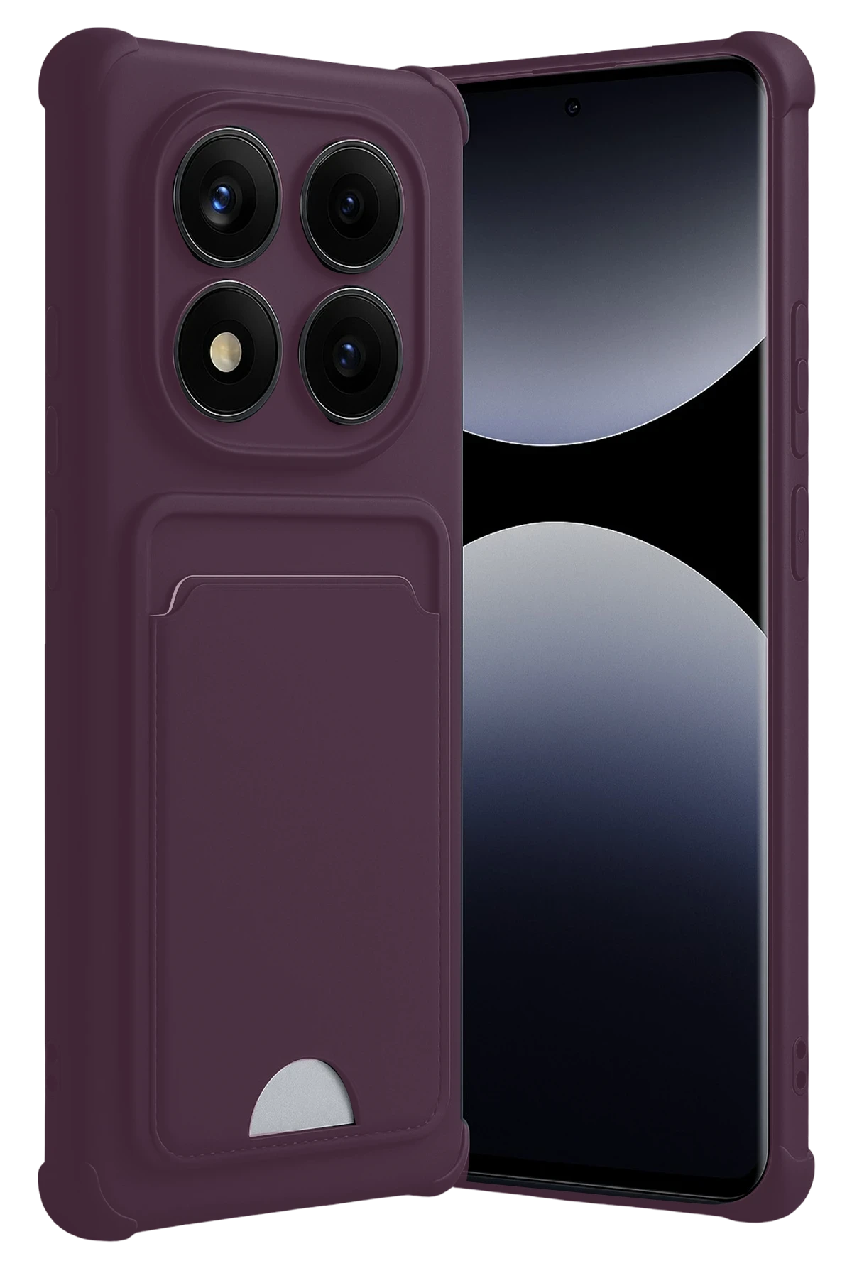 Newface Xiaomi Redmi Note 14 Pro 4G Kelvin Kartvizitli Silikon - Derin Mor