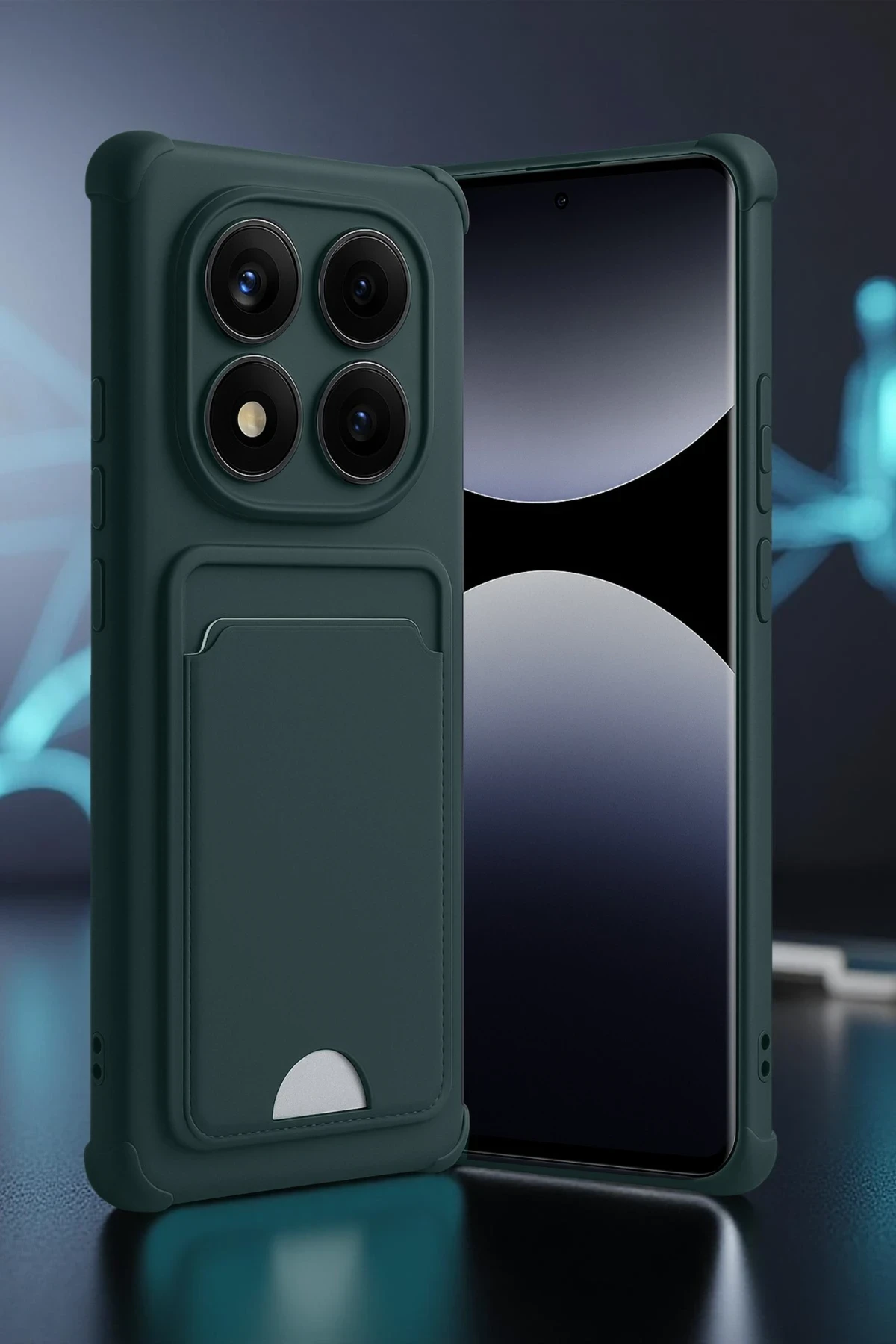 Newface Xiaomi Redmi Note 14 Pro Plus Kelvin Kartvizitli Silikon - Bordo