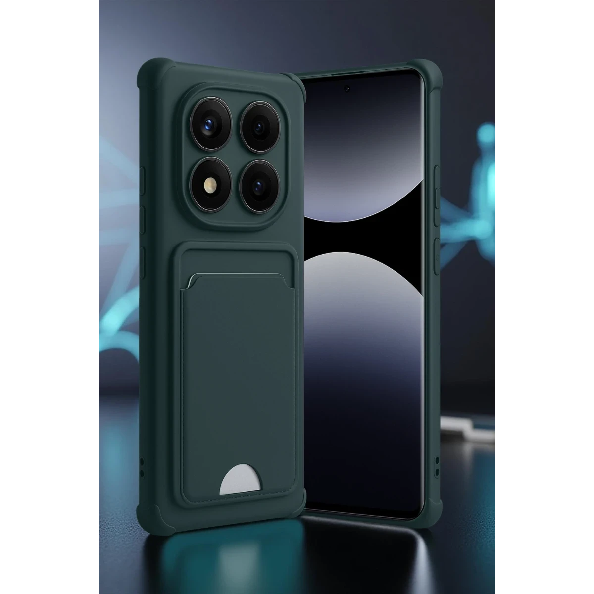 Newface Xiaomi Redmi Note 14 Pro Plus Kelvin Kartvizitli Silikon - Bordo — görsel 4