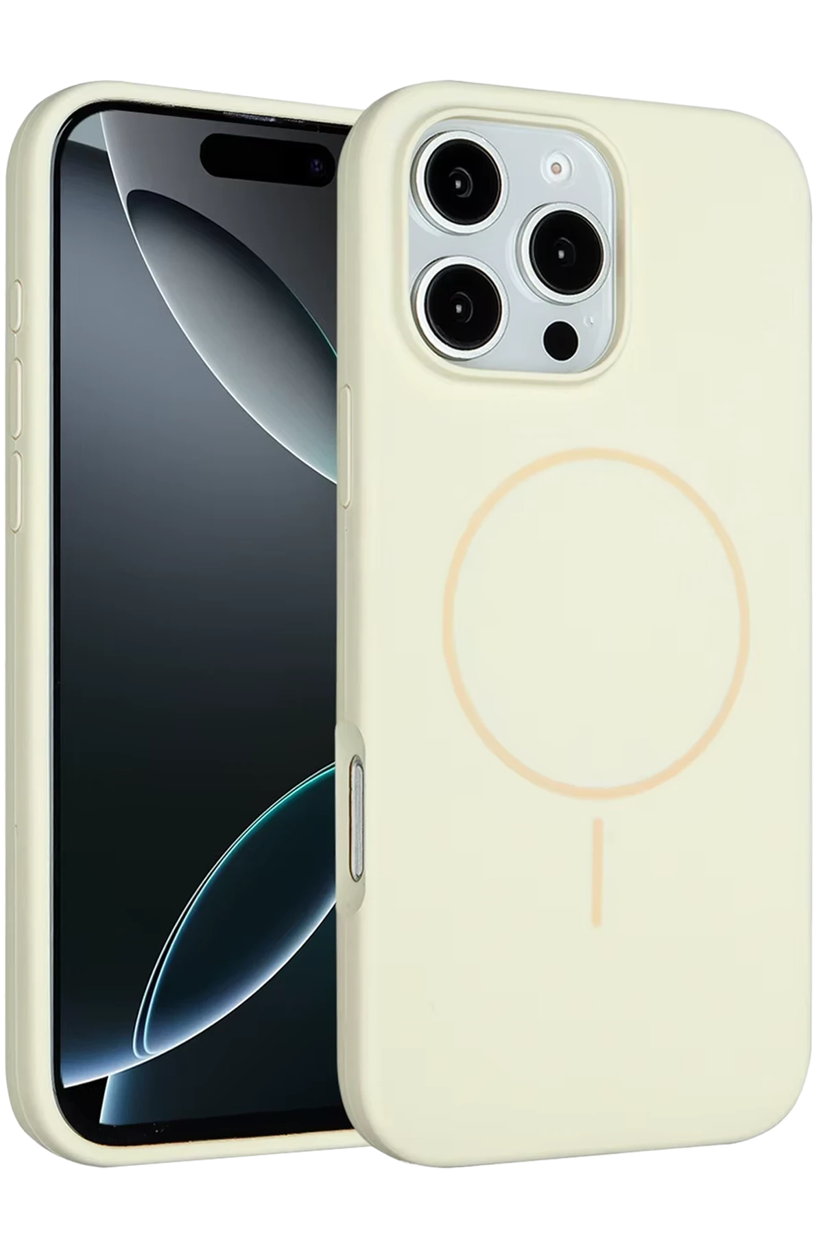 Joko iPhone 16 Pro Max Kılıf Jully Magsafe Kapak - Bej