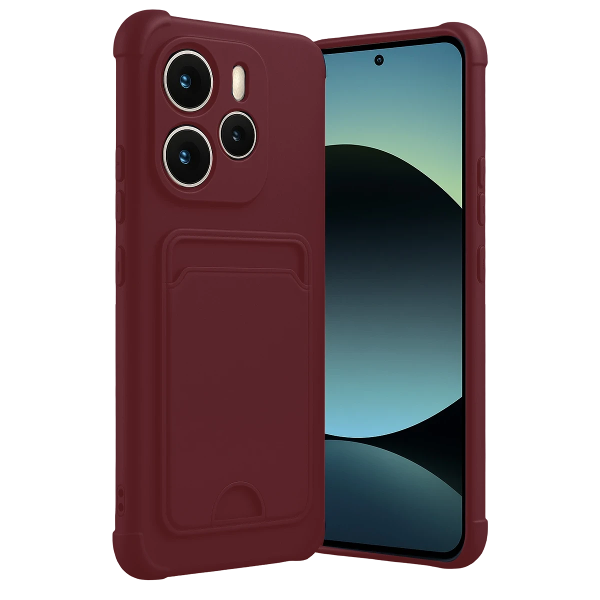 Newface Xiaomi Redmi Note 14 4G Kelvin Kartvizitli Silikon - Bordo