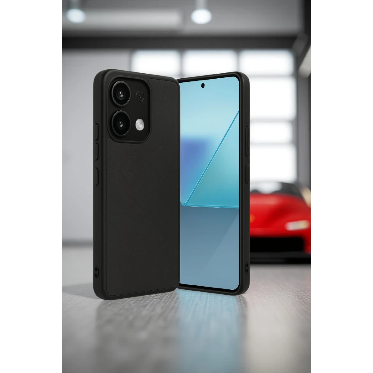 Newface Xiaomi Redmi Note 13 4G Kılıf Aras Deri Kapak - Siyah — görsel 5