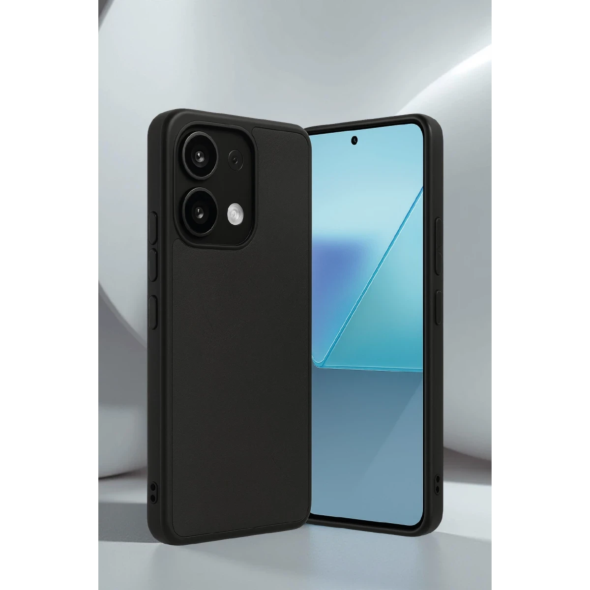 Newface Xiaomi Redmi Note 13 Pro 4G Kılıf Aras Deri Kapak - Siyah — görsel 4