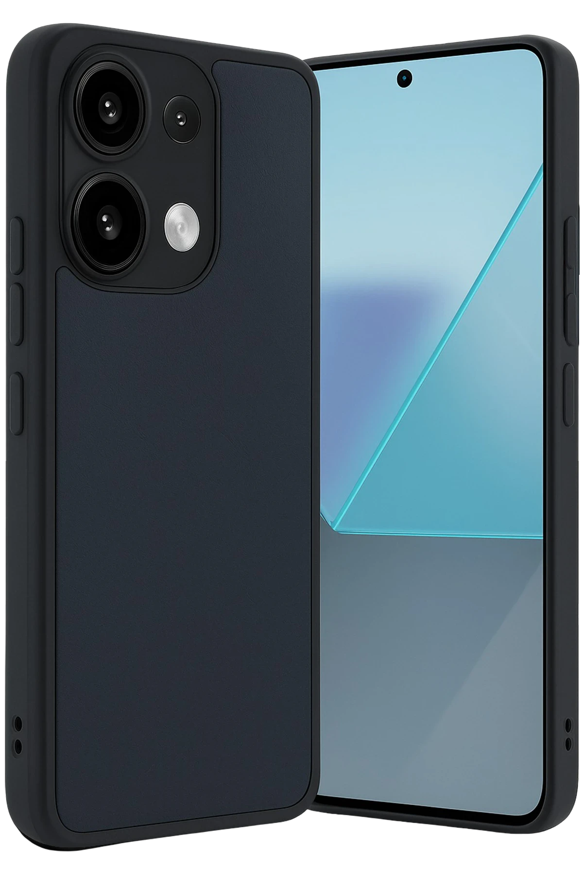 Newface Xiaomi Redmi Note 13 Pro 4G Kılıf Aras Deri Kapak - Lacivert