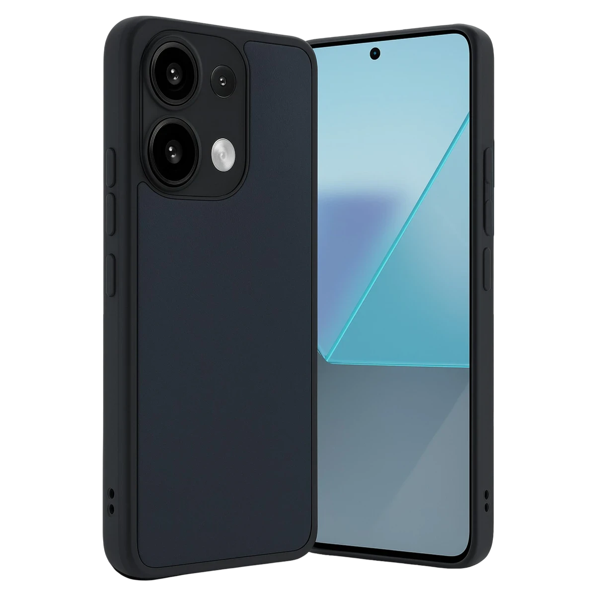 Newface Xiaomi Redmi Note 13 Pro 4G Kılıf Aras Deri Kapak - Lacivert
