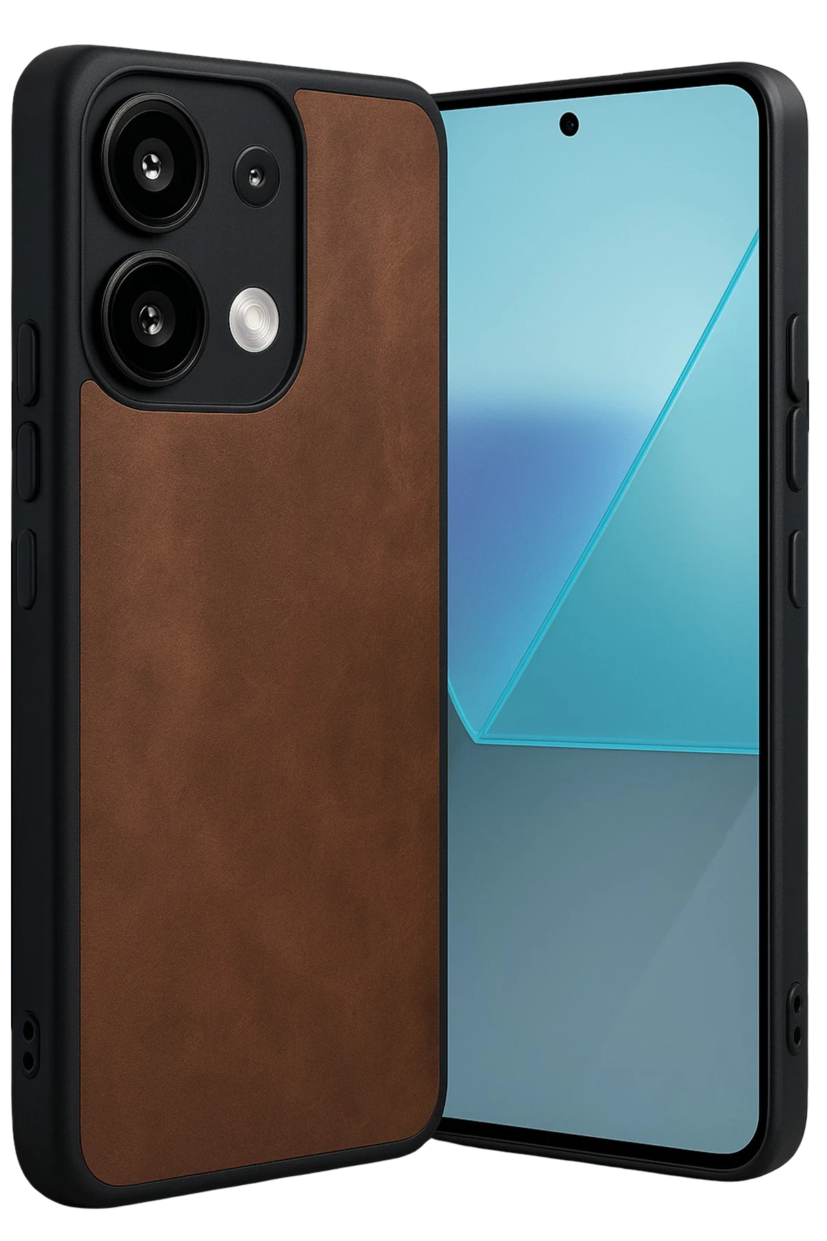 Newface Xiaomi Redmi Note 13 Pro 5G Kılıf Aras Deri Kapak - Taba