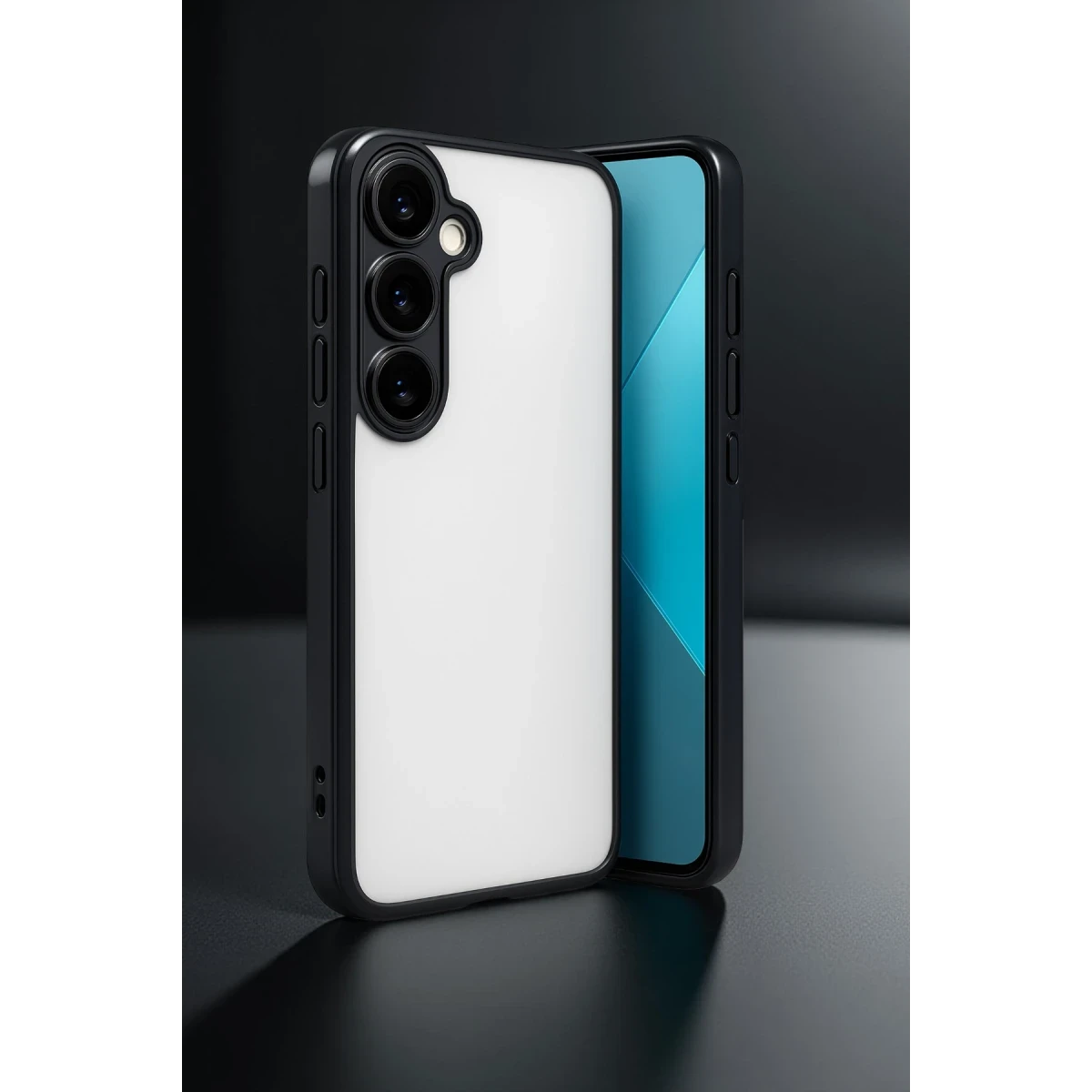 Newface Samsung Galaxy A24 4G Prime Kılıf Razer Lensli Silikon - Siyah — görsel 4