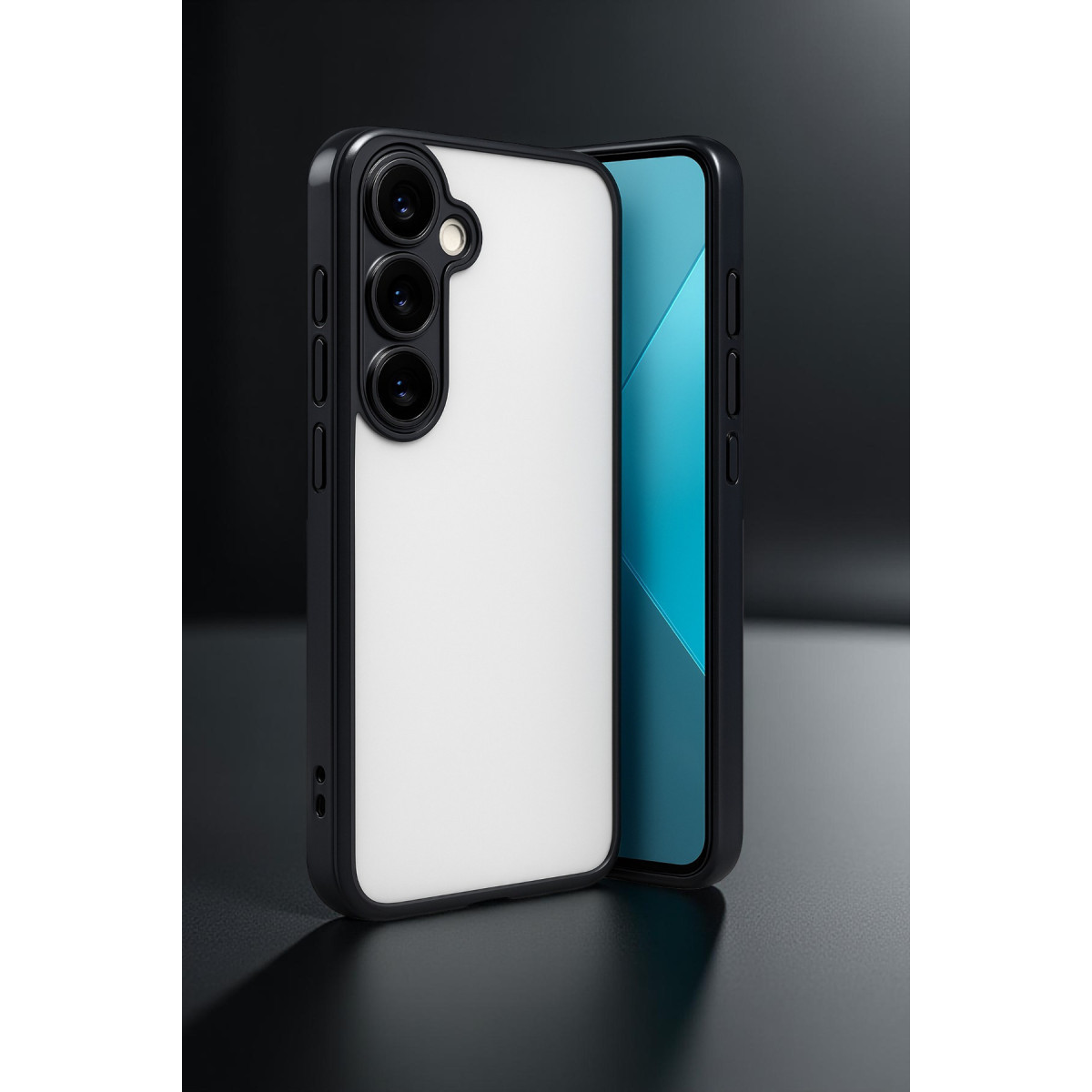 Newface Samsung Galaxy A24 4G Prime Kılıf Razer Lensli Silikon - Siyah — görsel 6