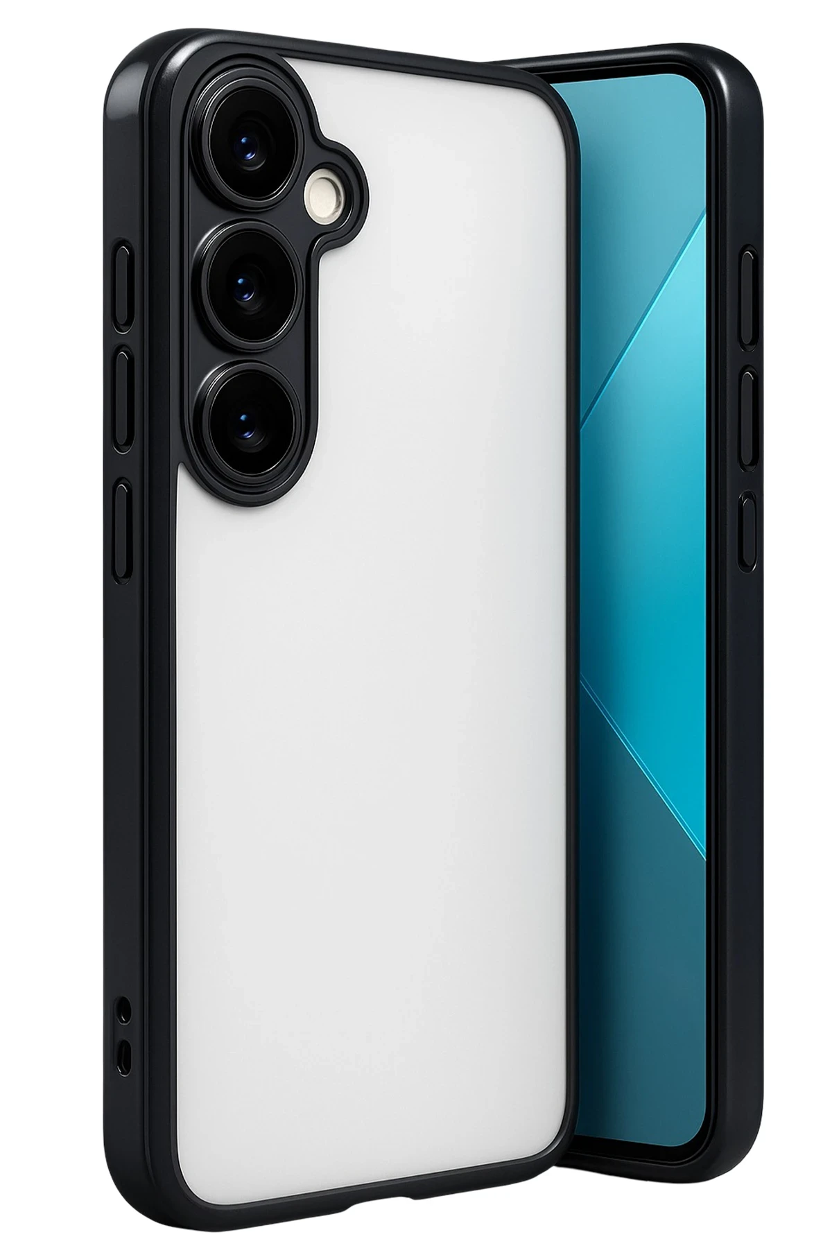 Newface Samsung Galaxy A24 4G Prime Kılıf Razer Lensli Silikon - Siyah