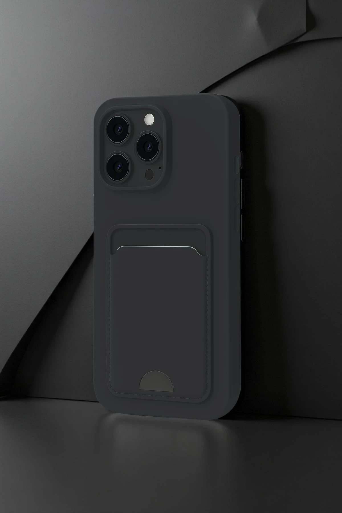 Newface iPhone 16 Pro Kılıf Kelvin Kartvizitli Silikon - Bordo