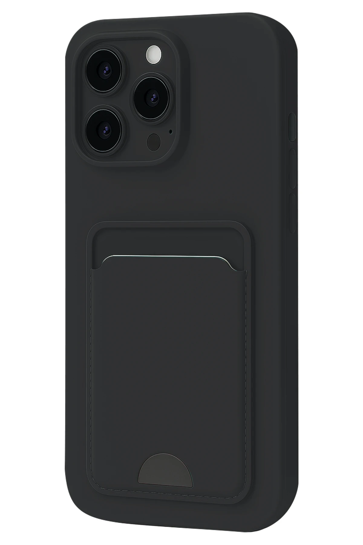 Newface iPhone 16 Pro Kılıf Kelvin Kartvizitli Silikon - Siyah