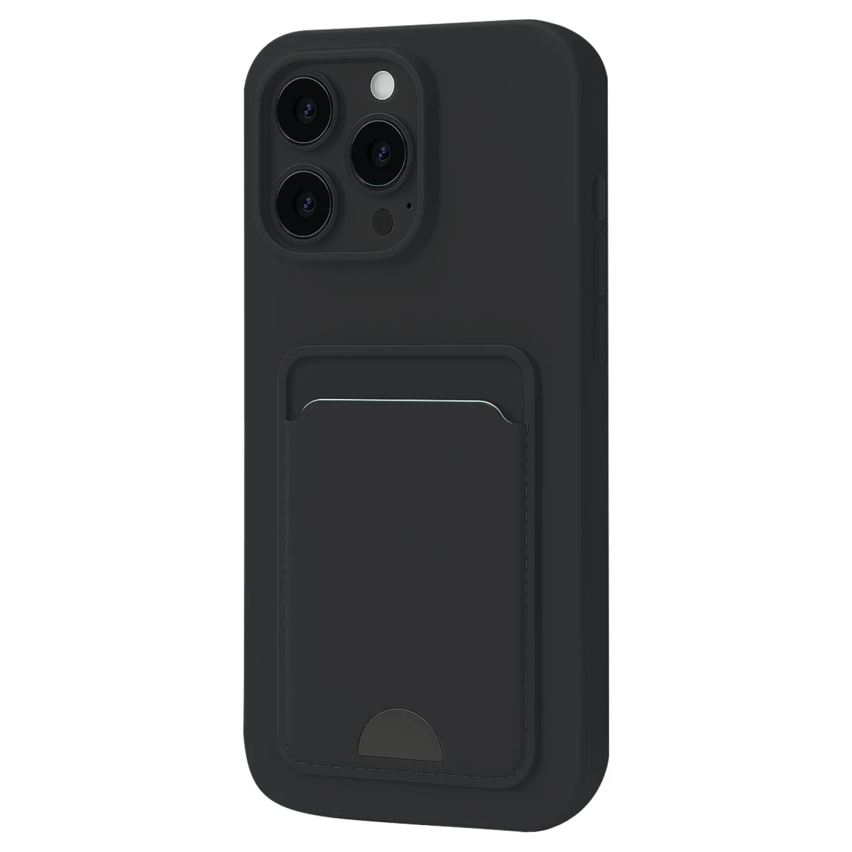 Newface Apple iPhone 16 Pro Kılıf Kelvin Kartvizitli Silikon - Siyah — görsel 3