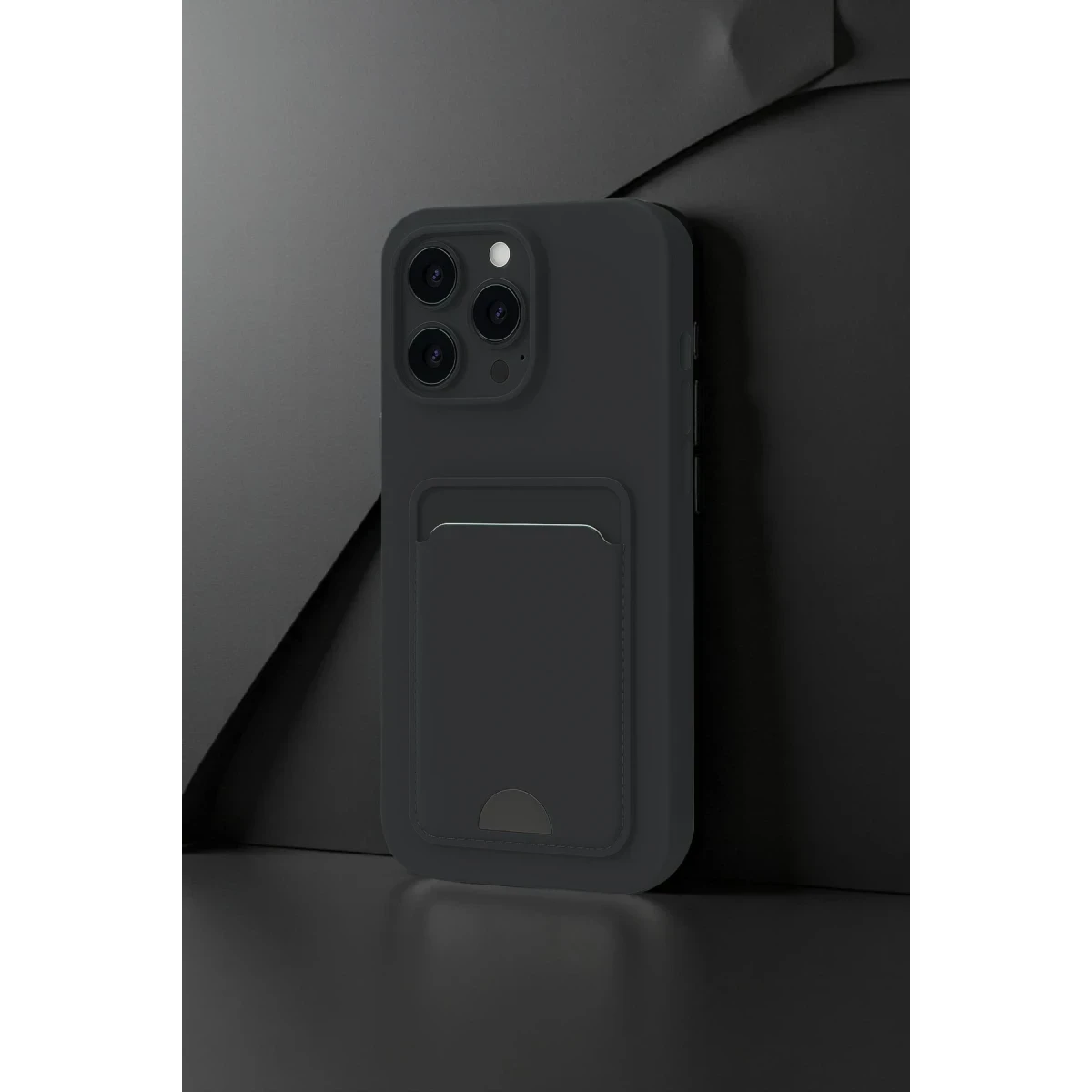 Newface Apple iPhone 16 Pro Kılıf Kelvin Kartvizitli Silikon - Siyah — görsel 4