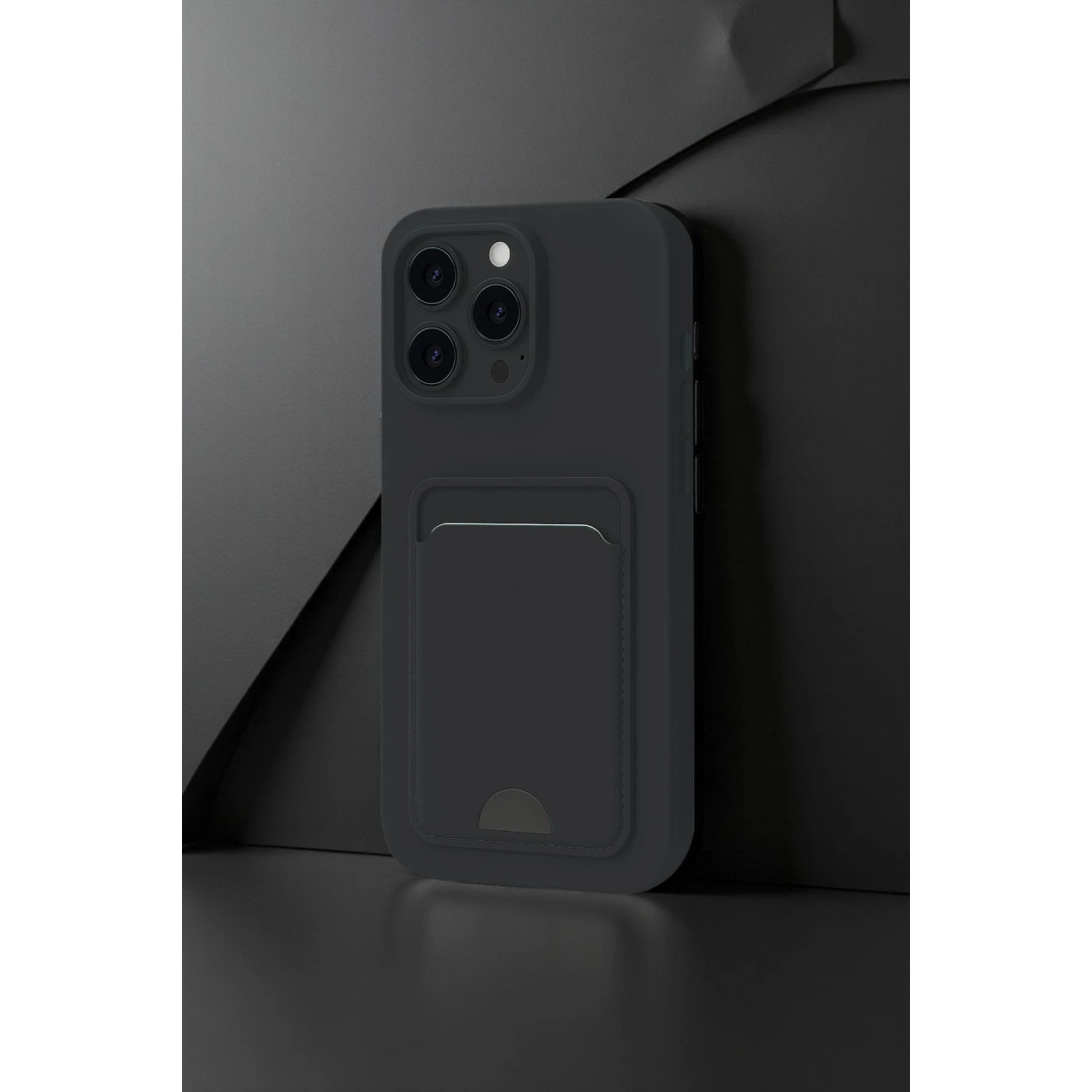 Newface Apple iPhone 16 Pro Kılıf Kelvin Kartvizitli Silikon - Siyah — görsel 6