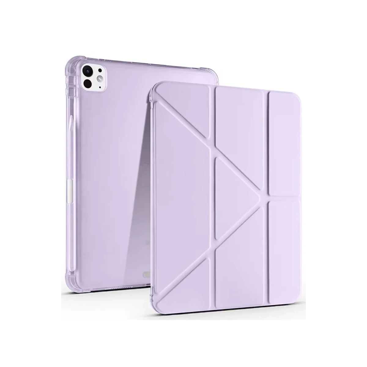 Newface Apple iPad Air 13 (2024) Kılıf Kalemlikli Mars Tablet Kılıfı - Lila