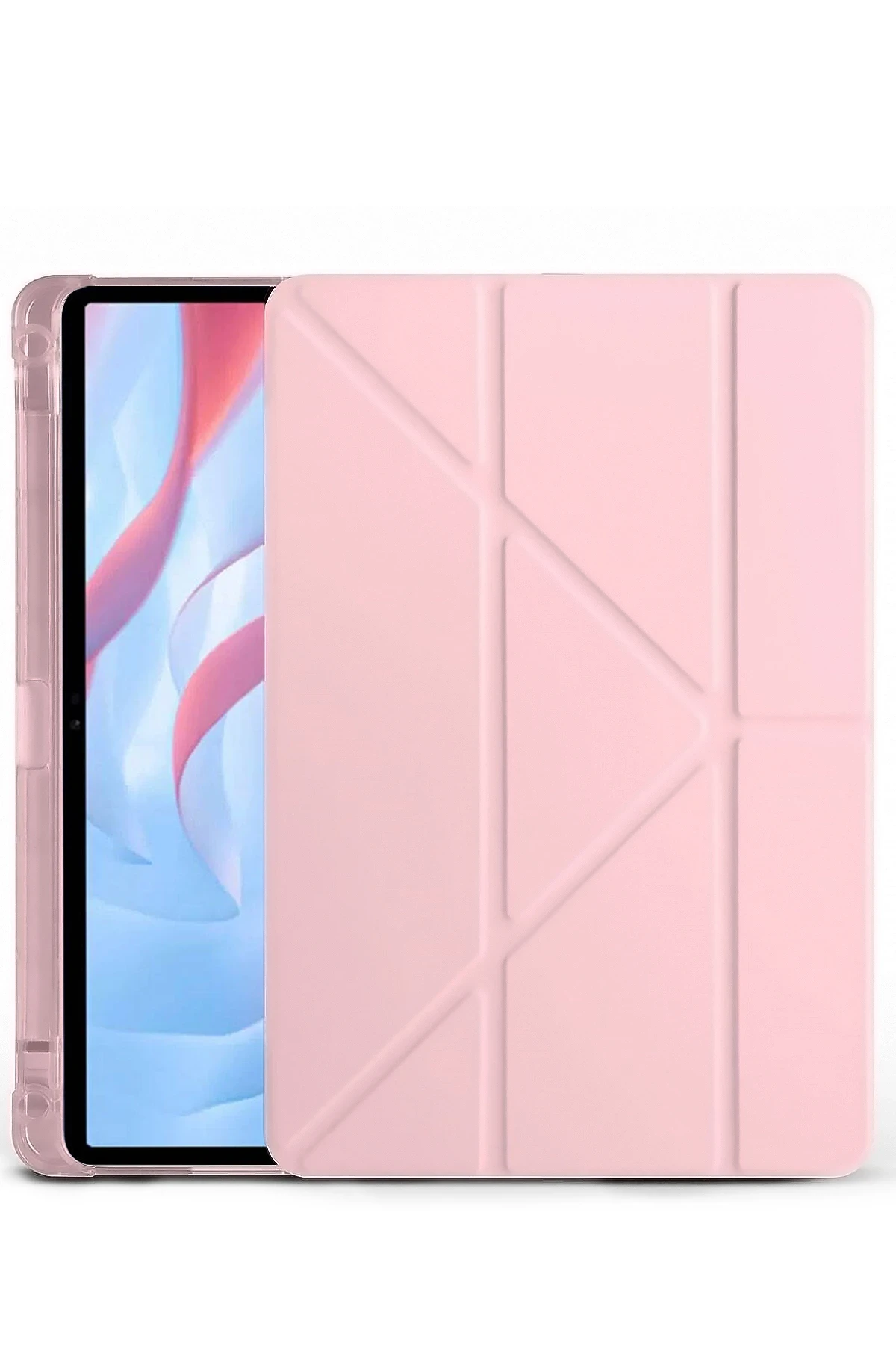 Newface Huawei Honor Pad X9A Kalemlikli Mars Tablet Kılıfı - Rose Gold
