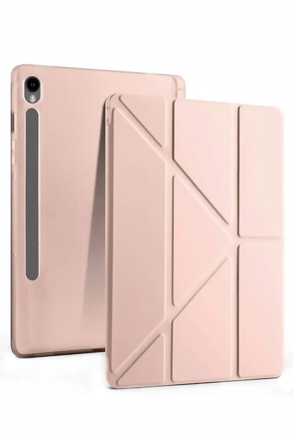 Newface Samsung Galaxy Tab S10 FE Plus 13.1 Kalemlikli Mars Tablet Kılıfı - Rose Gold