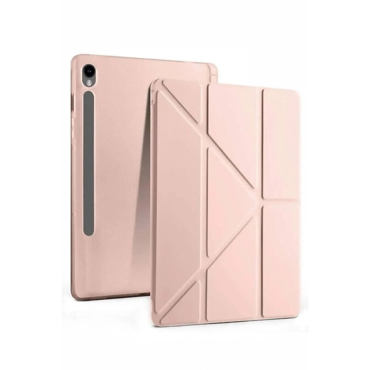 Newface Samsung Galaxy Tab S10 FE Plus 13.1 Kalemlikli Mars Tablet Kılıfı - Rose Gold