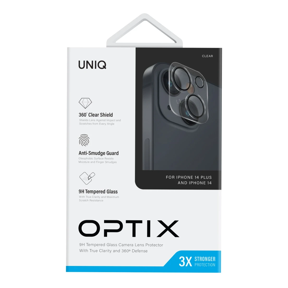 Uniq Apple iPhone 14 Optix 360 Kamera Lens Koruma Cam - Şeffaf