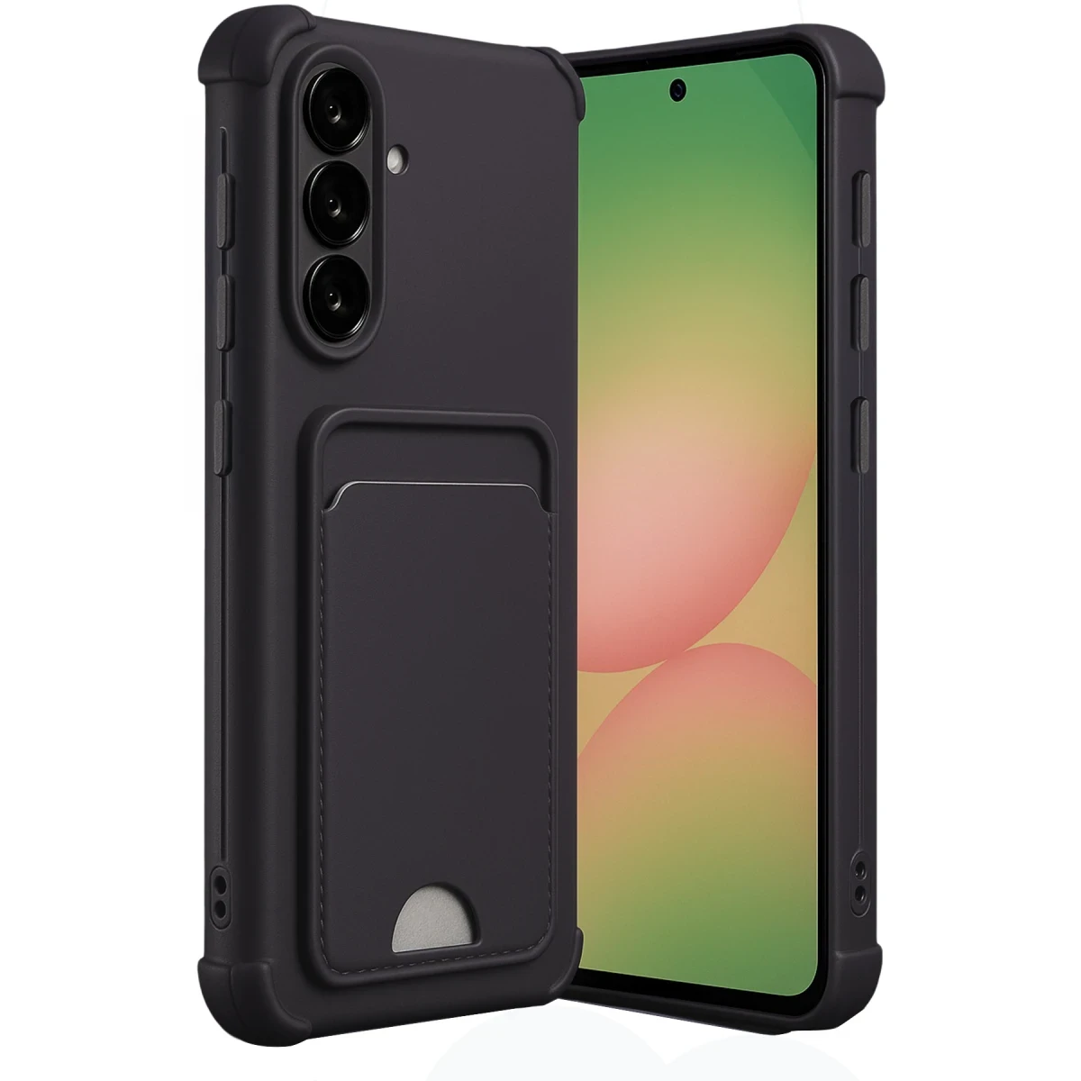Newface Samsung Galaxy A36 Kılıf Kelvin Kartvizitli Silikon - Siyah — görsel 3