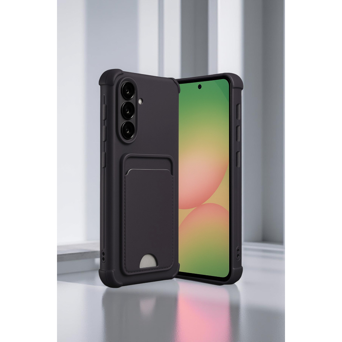 Newface Samsung Galaxy A36 Kılıf Kelvin Kartvizitli Silikon - Siyah — görsel 6
