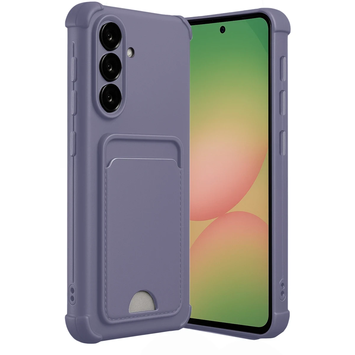 Newface Samsung Galaxy A36 Kılıf Kelvin Kartvizitli Silikon - Lila