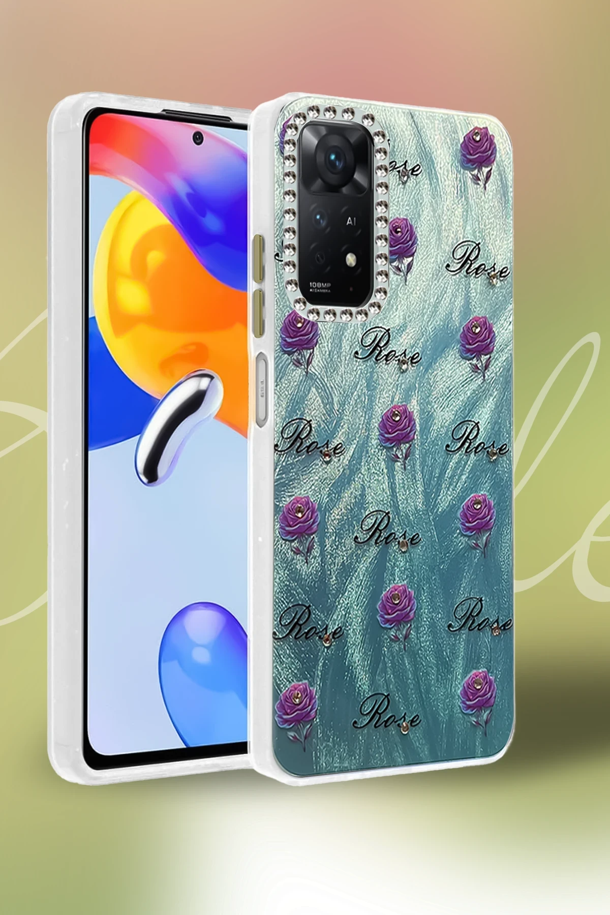 Newface Xiaomi Redmi Note 12 Pro 4G Kılıf Blade Aynalı Desenli Kapak - Desen 1 — görsel 2