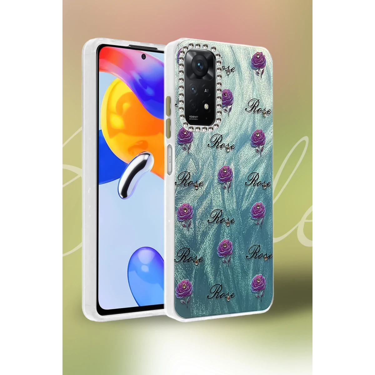 Newface Xiaomi Redmi Note 12 Pro 4G Kılıf Blade Aynalı Desenli Kapak - Desen 1 — görsel 4