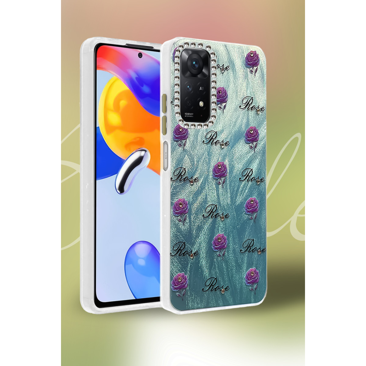 Newface Xiaomi Redmi Note 12 Pro 4G Kılıf Blade Aynalı Desenli Kapak - Desen 1 — görsel 6
