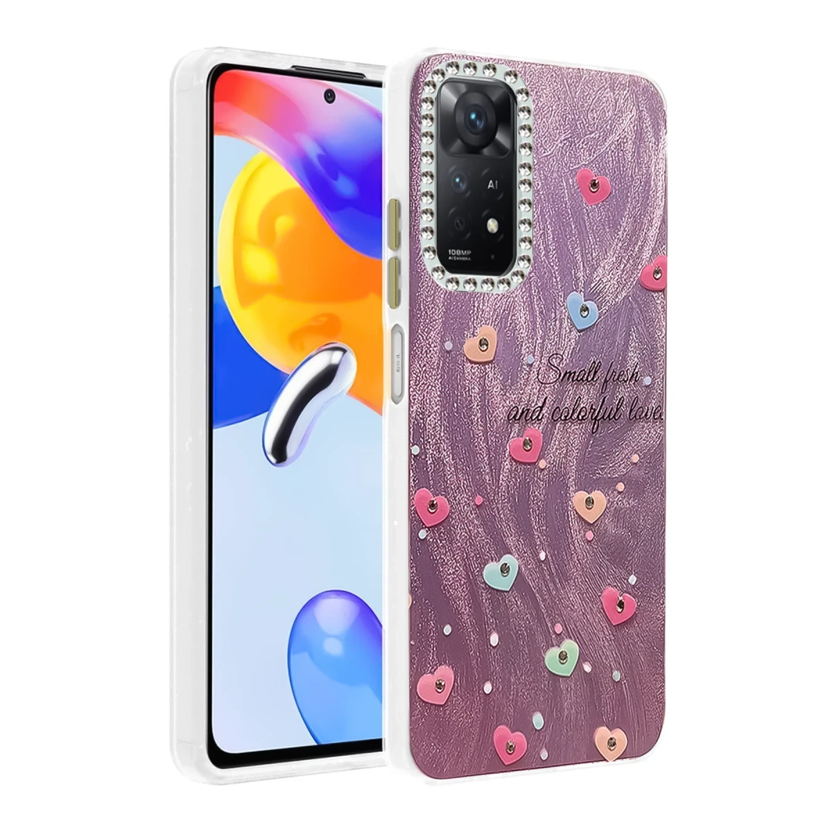 Newface Xiaomi Redmi Note 12 Pro 4G Kılıf Blade Aynalı Desenli Kapak - Desen 8