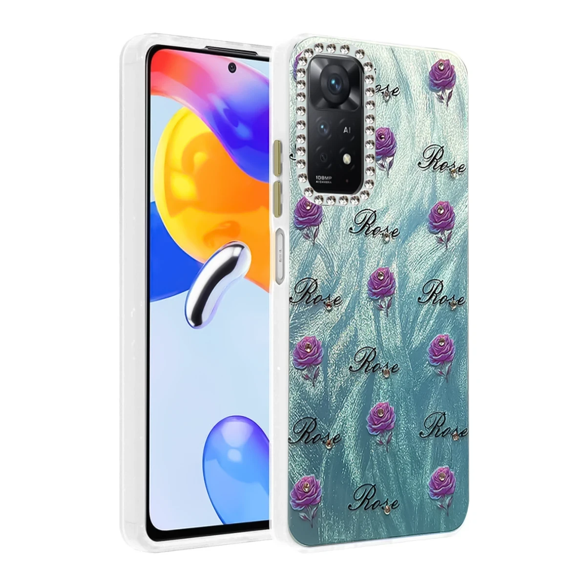 Newface Xiaomi Redmi Note 12 Pro 4G Kılıf Blade Aynalı Desenli Kapak - Desen 9