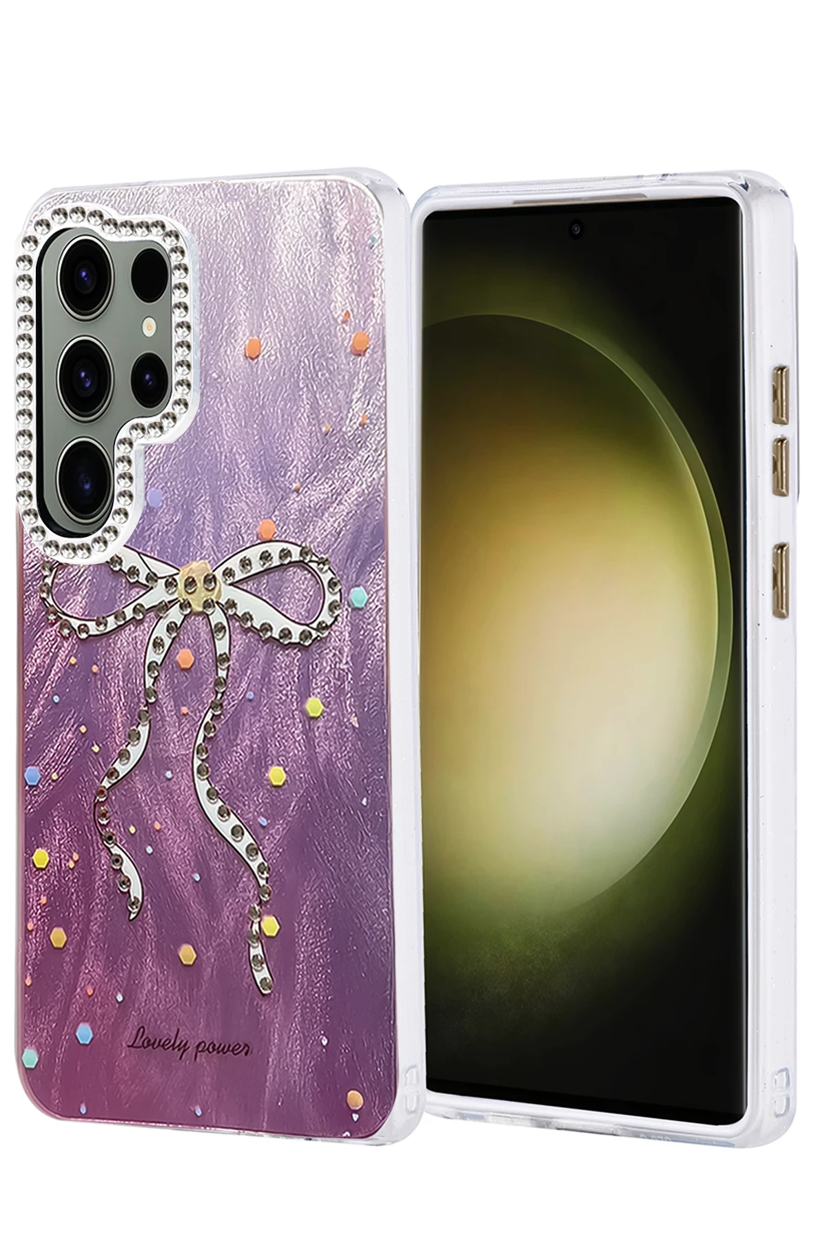 Newface Samsung Galaxy S25 Ultra Kılıf Blade Aynalı Desenli Kapak - Desen 1