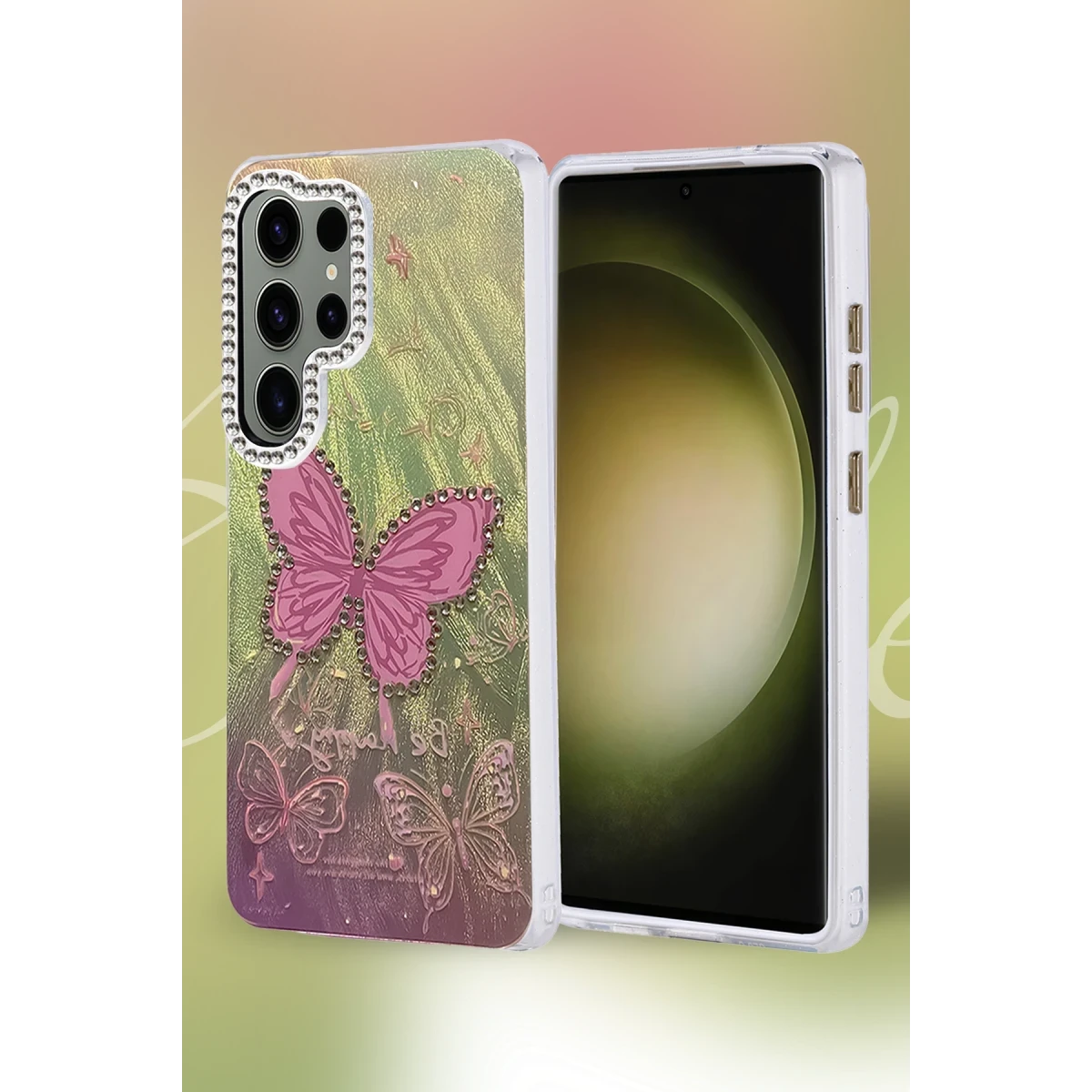 Newface Samsung Galaxy S25 Ultra Kılıf Blade Aynalı Desenli Kapak - Desen 1 — görsel 4