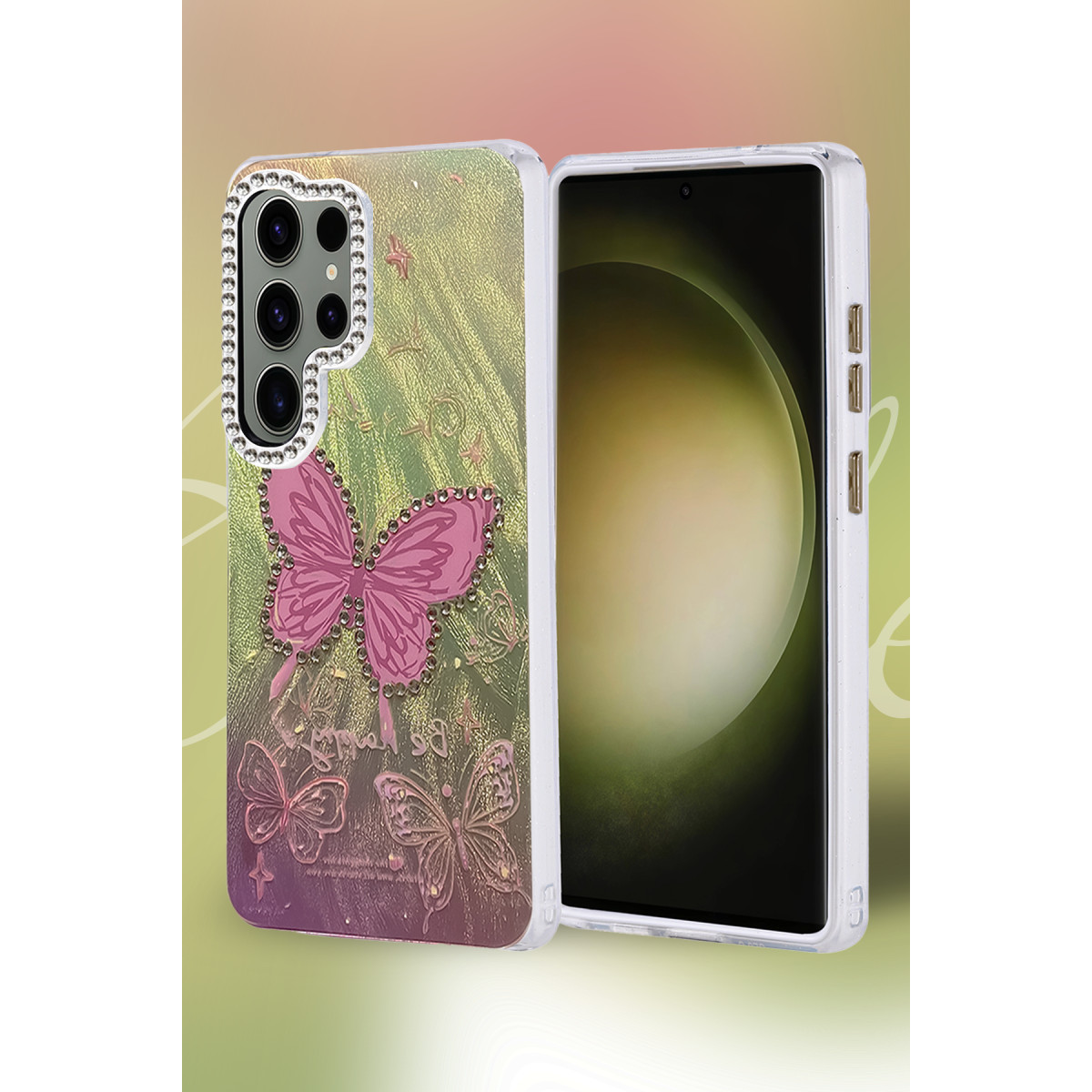 Newface Samsung Galaxy S25 Ultra Kılıf Blade Aynalı Desenli Kapak - Desen 1 — görsel 6