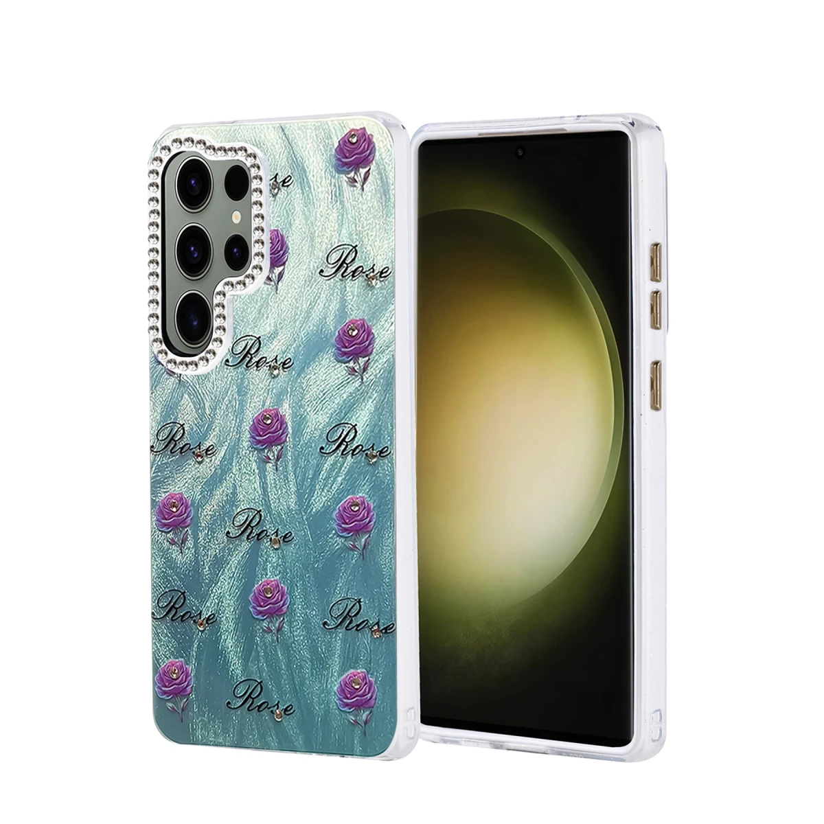 Newface Samsung Galaxy S25 Ultra Kılıf Blade Aynalı Desenli Kapak - Desen 9
