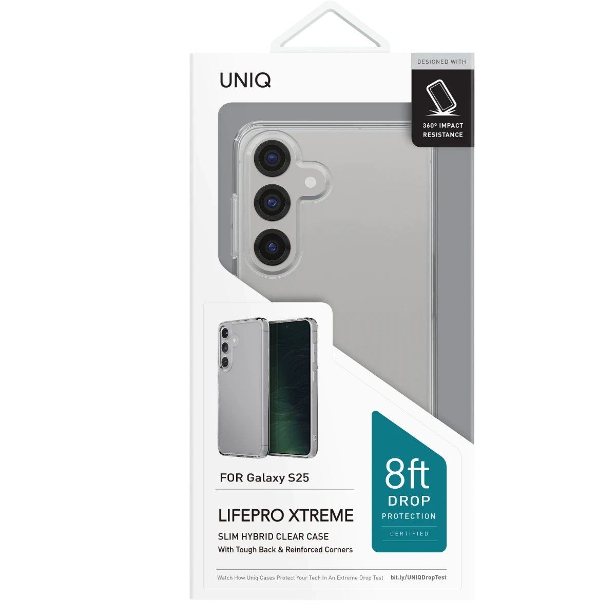 Uniq Samsung Galaxy S25 Plus LifePro Xtreme Kapak - Şeffaf