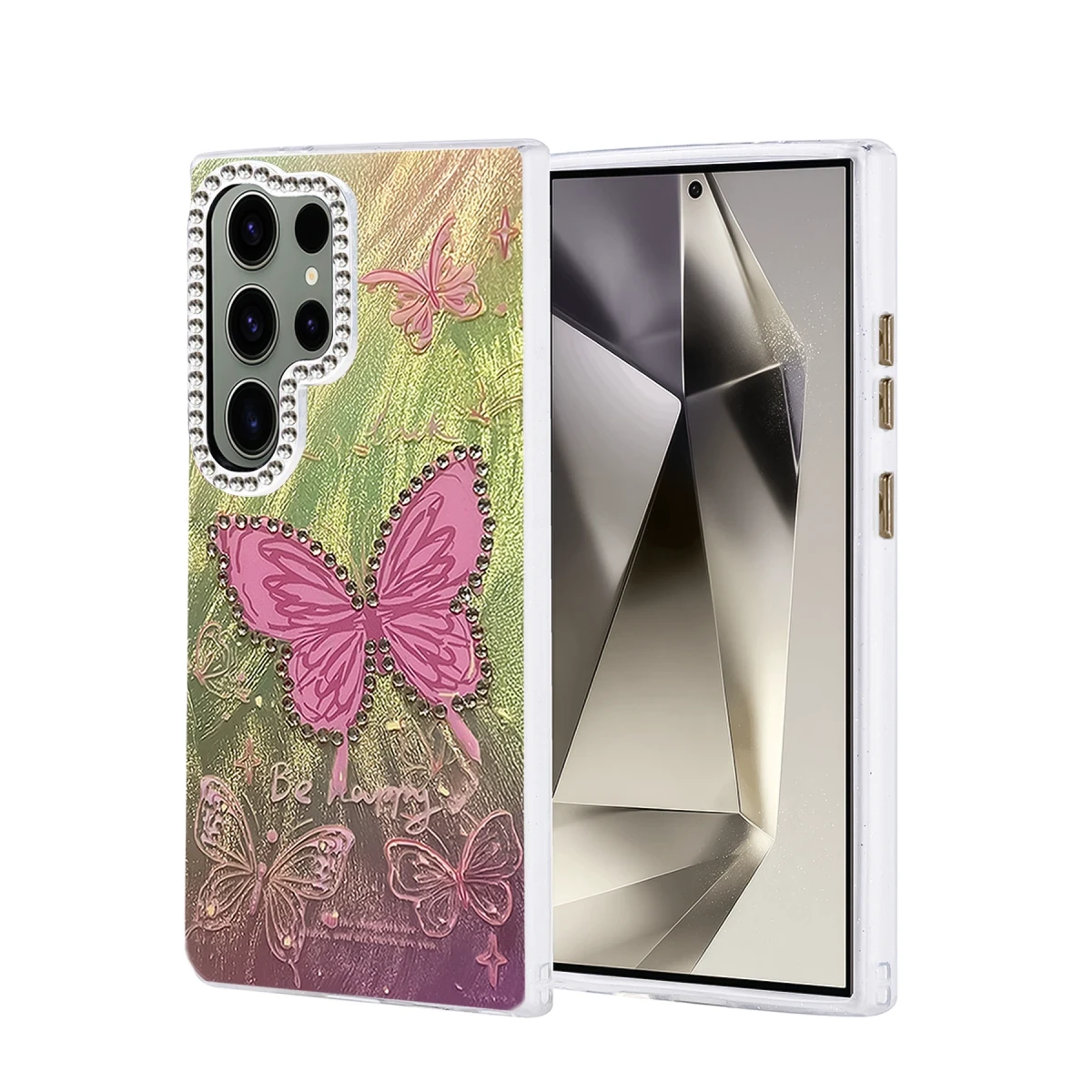 Newface Samsung Galaxy S24 Ultra Kılıf Blade Aynalı Desenli Kapak - Desen 5