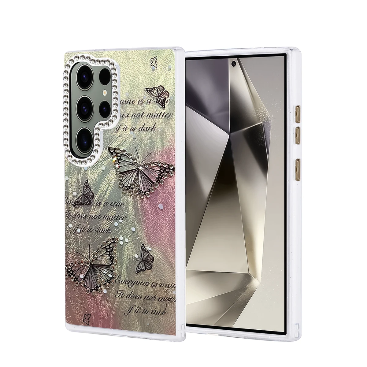 Newface Samsung Galaxy S24 Ultra Kılıf Blade Aynalı Desenli Kapak - Desen 6