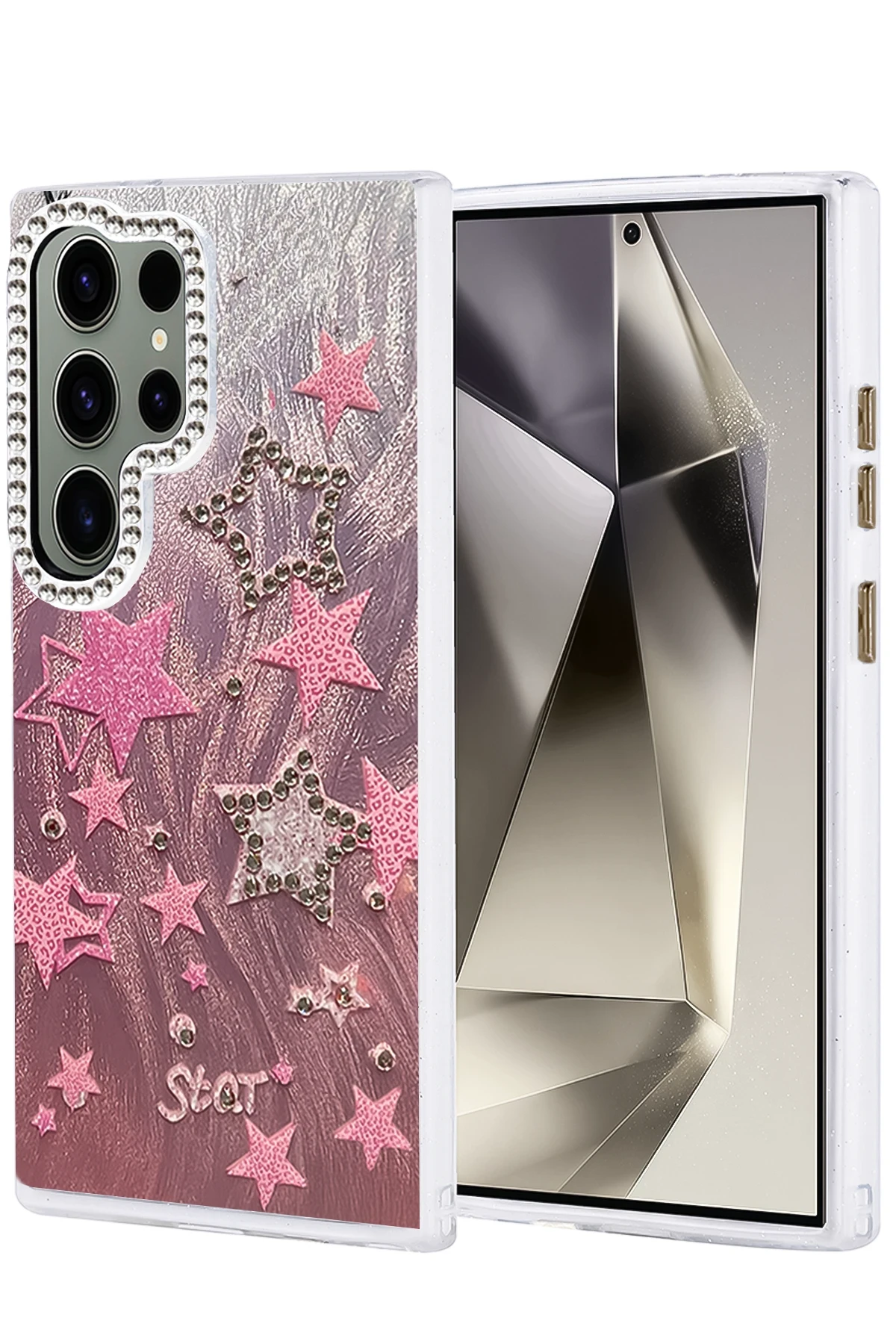 Newface Samsung Galaxy S24 Ultra Kılıf Blade Aynalı Desenli Kapak - Desen 7
