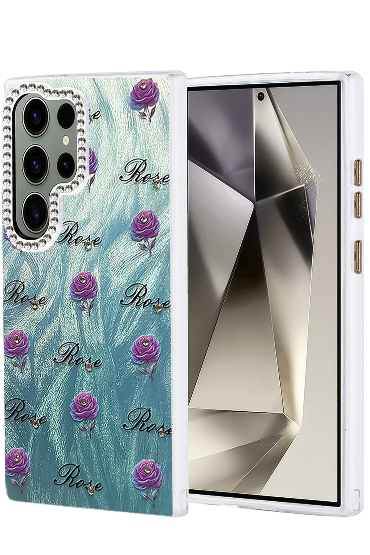 Newface Samsung Galaxy S23 Ultra Kılıf Blade Aynalı Desenli Kapak - Desen 9
