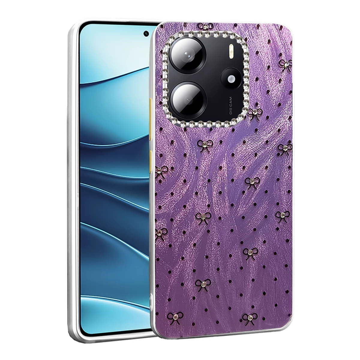 Newface Xiaomi Redmi Note 14 4G Kılıf Blade Aynalı Desenli Kapak - Desen 2
