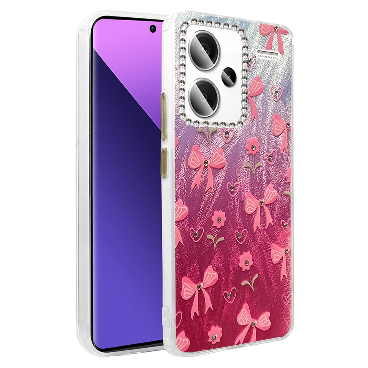 Newface Xiaomi Redmi Note 13 Pro Plus Kılıf Blade Aynalı Desenli Kapak - Desen 3