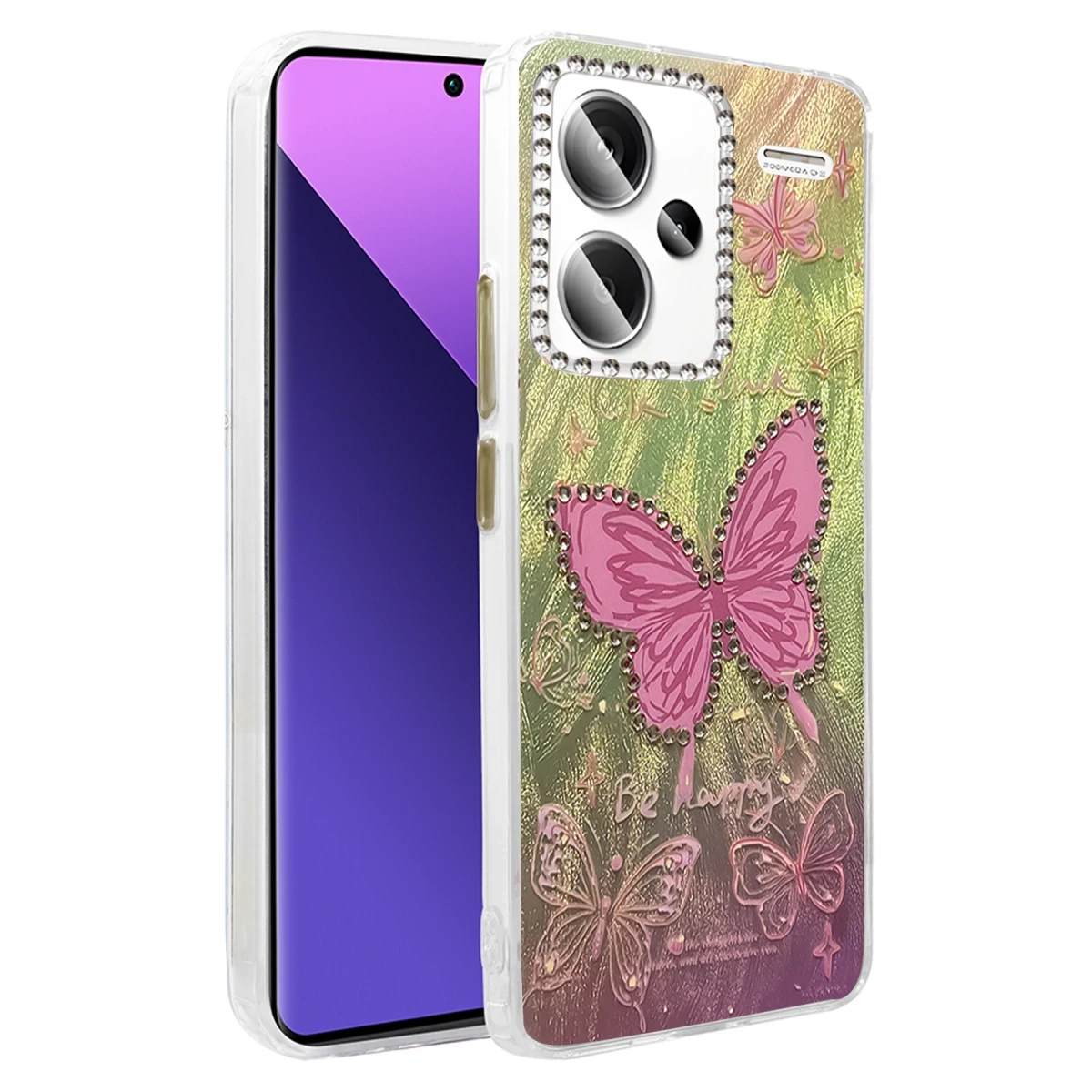 Newface Xiaomi Redmi Note 13 Pro Plus Kılıf Blade Aynalı Desenli Kapak - Desen 5